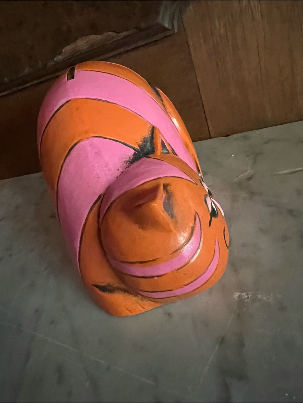 vintage cat papier-mâché cat coin bank 1960s cat art 70s decor - Picture 2 of 6